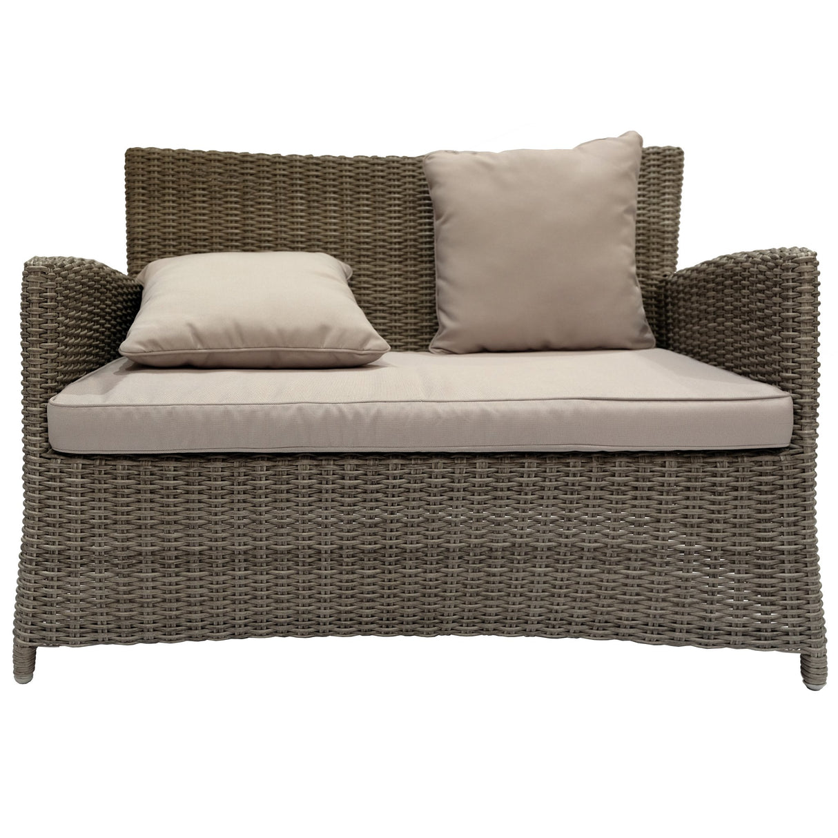 GLEN IRIS - Cozy 4 Seater Balcony Patio Wicker Lounge Set - TheSpaCo