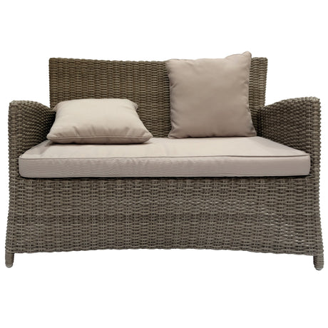 GLEN IRIS - Cozy 4 Seater Balcony Patio Wicker Lounge Set - TheSpaCo
