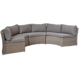 MALVERN - Outdoor Wicker Relaxing Modular Round Lounge Set - TheSpaCo