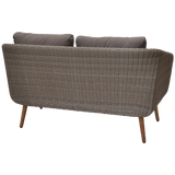VERMONT - Glamorous 4 Seater Outdoor Timber Wicker Lounge Set - TheSpaCo