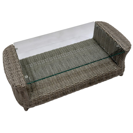 GLEN IRIS - Cozy 4 Seater Balcony Patio Wicker Lounge Set - TheSpaCo