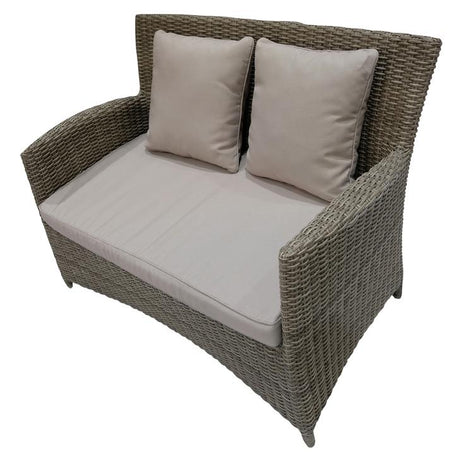GLEN IRIS - Cozy 4 Seater Balcony Patio Wicker Lounge Set - TheSpaCo