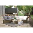 MALVERN - Outdoor Wicker Relaxing Modular Round Lounge Set - TheSpaCo