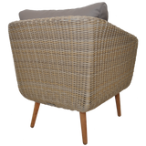 VERMONT - Glamorous 4 Seater Outdoor Timber Wicker Lounge Set - TheSpaCo